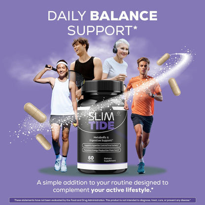 Slim Tide Advanced Weight Management Supplement Capsules 5 Pack 300 Count