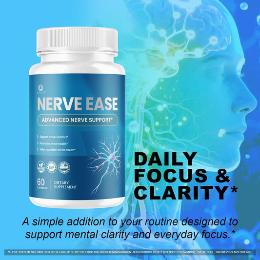 Nerve Ease Supplement Capsules with Natural Ingredients 300 Capsules (5 Pack)