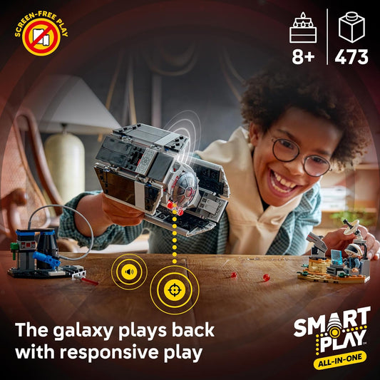 LEGO Star Wars SMART Play Darth Vader’s TIE Fighter Set – Interactive SMART Brick Toy for Kids 8+, Gift Idea – 75421