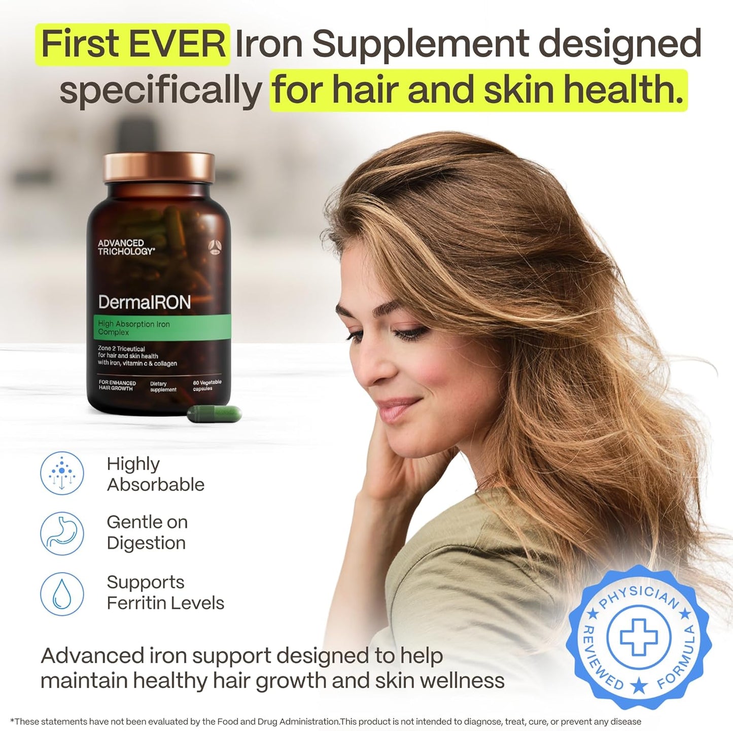 DermaIRON Iron Supplement with Collagen & Vitamin C