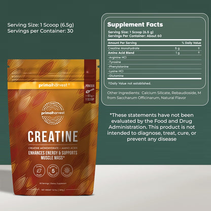 Primal Harvest Creatine Powder Dietary Supplement 1 Container
