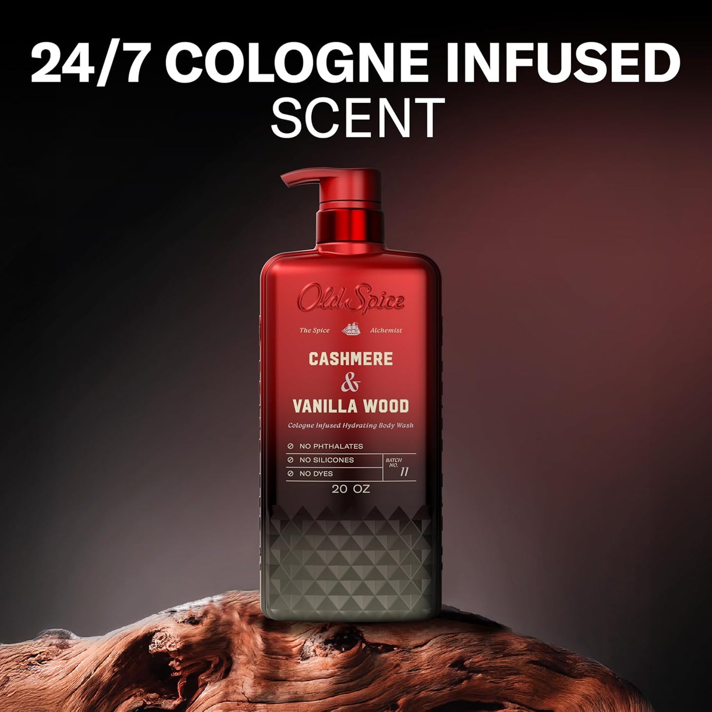 Old Spice Body Wash The Spice Alchemist Cashmere Vanilla Wood 20 oz
