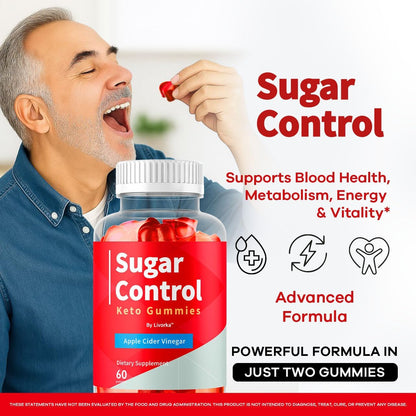 SugarControl Keto ACV Gummies Apple Cider Vinegar 180 Count 3 Pack