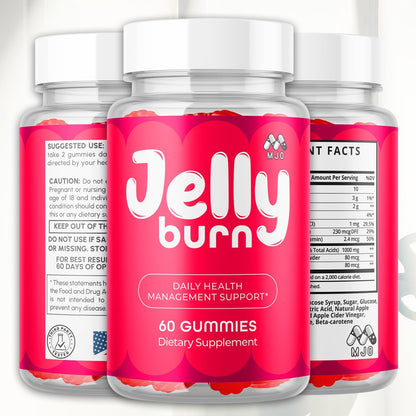 Jelly Burn Multivitamin Gummies Natural Ingredients 60 Count