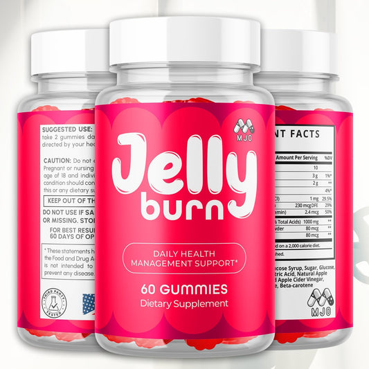 Jelly Burn Multivitamin Gummies Natural Ingredients 60 Count