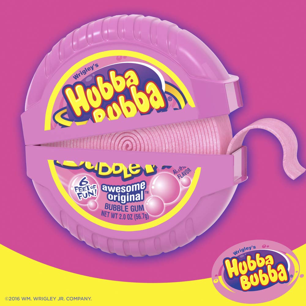 Hubba Bubba Original Bubble Gum Tape 2 oz 6 Pack