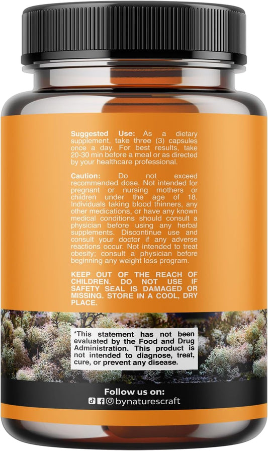 Irish Sea Moss Capsules Bladderwrack Burdock Root Blend 30 Count