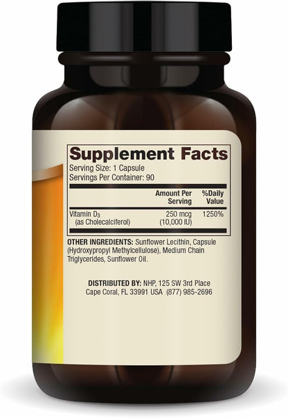 Dr. Mercola Liposomal Vitamin D3 10000 IU Capsules 90 Count