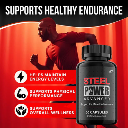 Steel Power Capsules for Men Daily Supplement 60 Capsules