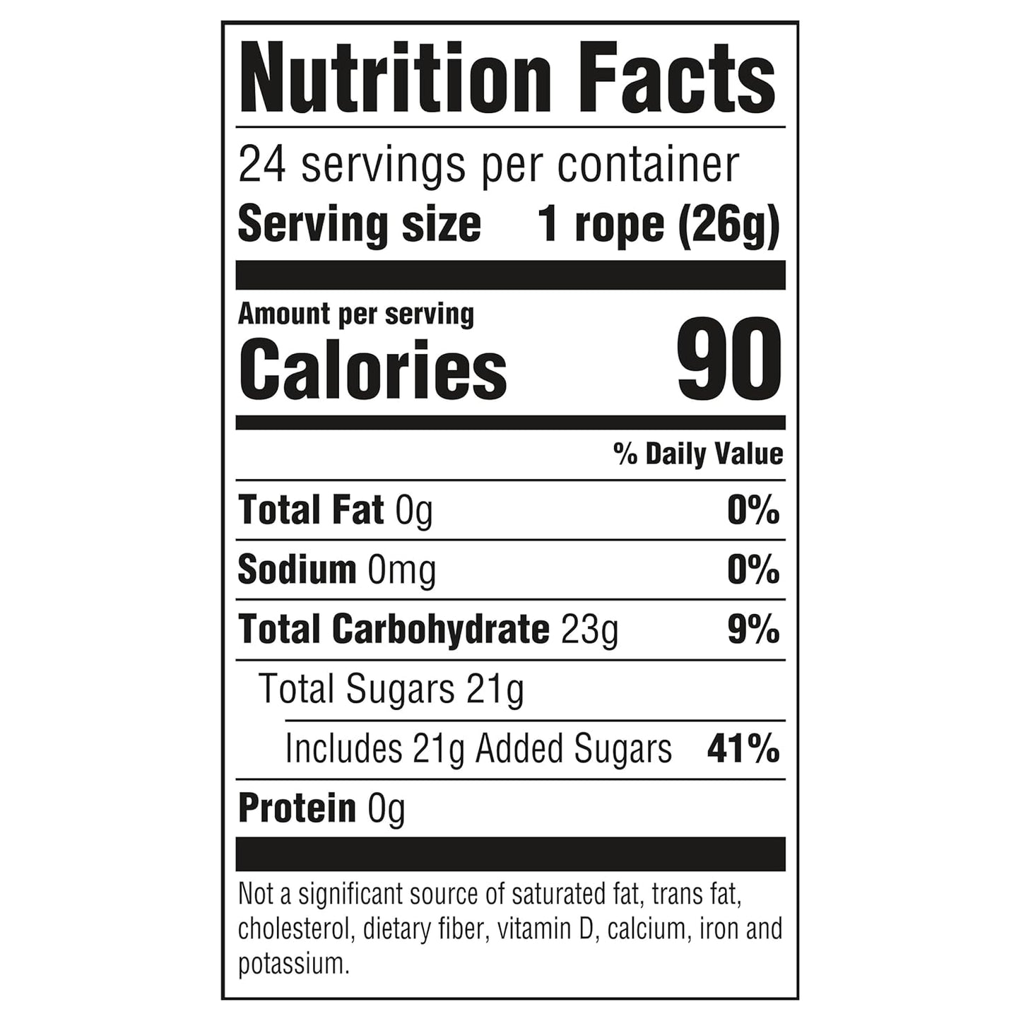 NERDS Rope Rainbow Candy 0.92 oz 24 Pack