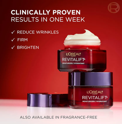 L'Oréal Paris Revitalift Triple Power Face Moisturizer Pro Retinol Hyaluronic Acid Vitamin C 2.55 oz
