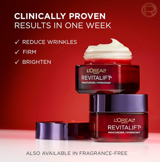 L'Oréal Paris Revitalift Triple Power Face Moisturizer Pro Retinol Hyaluronic Acid Vitamin C 2.55 oz