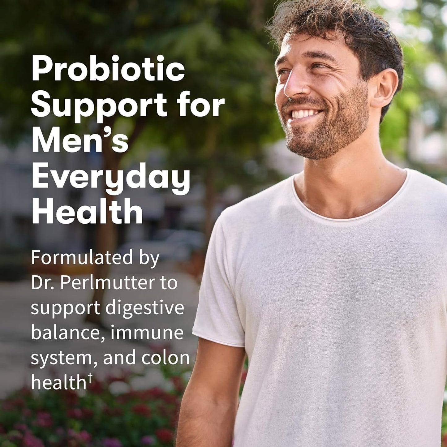 Garden of Life Dr. Formulated Probiotics for Men 50 Billion CFU 15 Strains + Organic Prebiotic Fiber – Digestive & Immune Support, 30 Capsules
