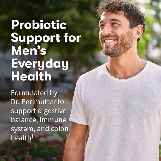 Garden of Life Dr. Formulated Probiotics for Men 50 Billion CFU 15 Strains + Organic Prebiotic Fiber – Digestive & Immune Support, 30 Capsules