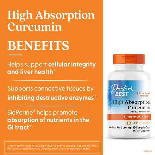 Doctor’s Best Turmeric Curcumin (120 Count)