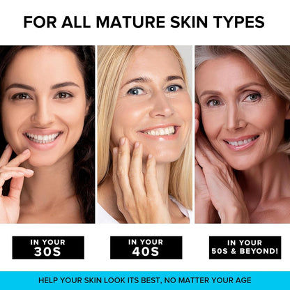 Face Moisturizer Retinol Collagen Hyaluronic Acid Cream 1.7 fl oz