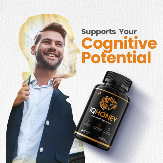 IQHoney Dietary Supplement Capsules Natural Blend 300 Capsules 5 Pack