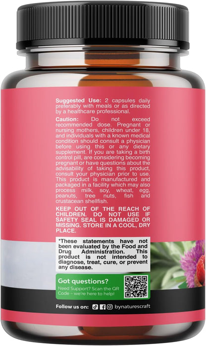 Natures Craft Menopause Support Capsules Dong Quai Black Cohosh 60 Count