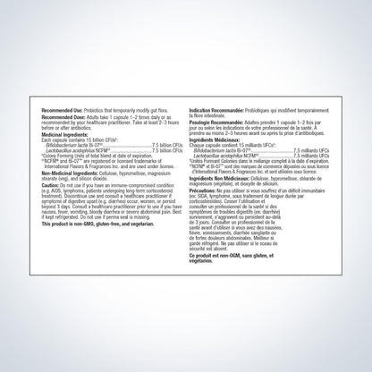 Metagenics UltraFlora Balance Probiotic Capsules 60 Count