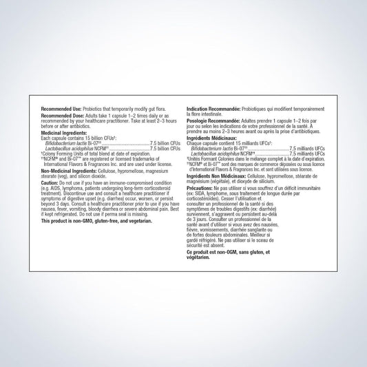 Metagenics UltraFlora Balance Probiotic Capsules 60 Count