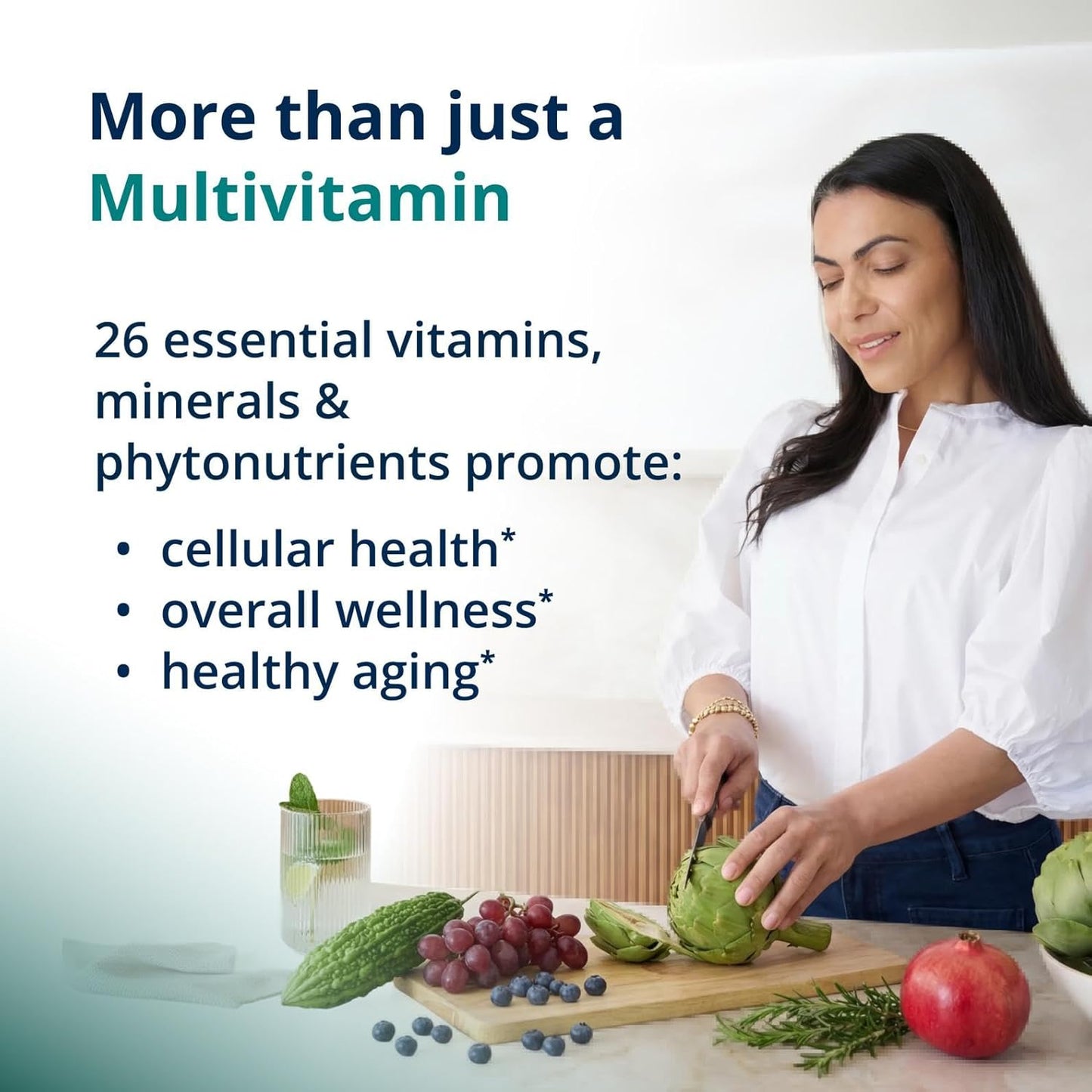 Metagenics PhytoMulti Multivitamin Tablets Without Iron with Vitamins, Minerals and Phytonutrients 120 Count