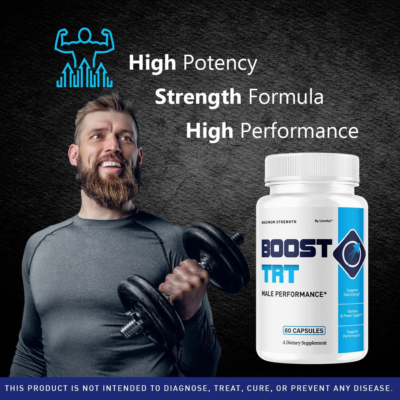 BoostTRT Advanced Multivitamin Supplement Capsules 120 Capsules (2 Pack)