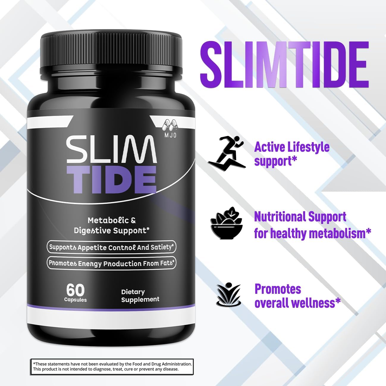 Slim Tide Weight Management Supplement Capsules 60 Count