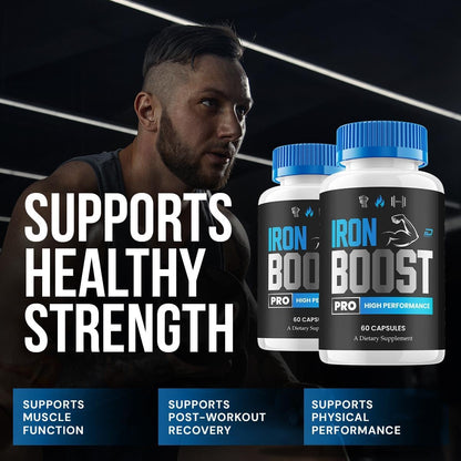Iron Boost Pro Capsules Health Support Supplement 2 Pack 120 Capsules