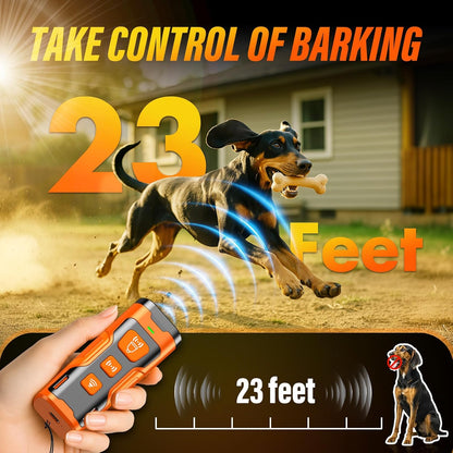 Dog Bark Deterrent Device Ultrasonic 3X 6 Modes 23 ft Range Rechargeable