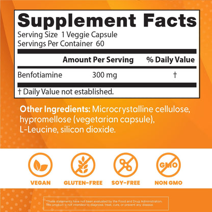 Doctor’s Best Benfotiamine (60 Count)