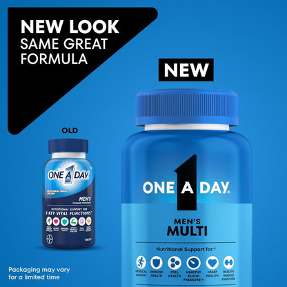 One A Day Men’s Multivitamin Tablets Vitamin D Zinc B Complex 200 Count