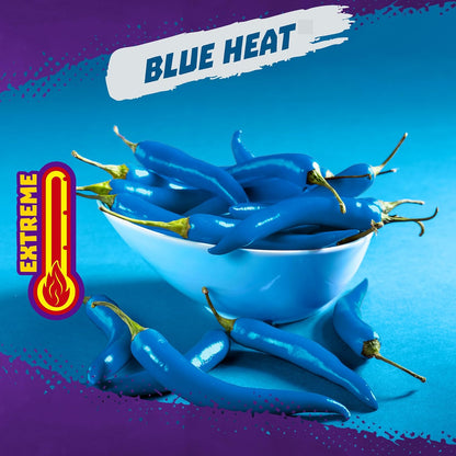 Takis Blue Heat Mini Hot Chili Pepper Rolled Corn Tortilla Chips 25 Pack 1.23 oz Each