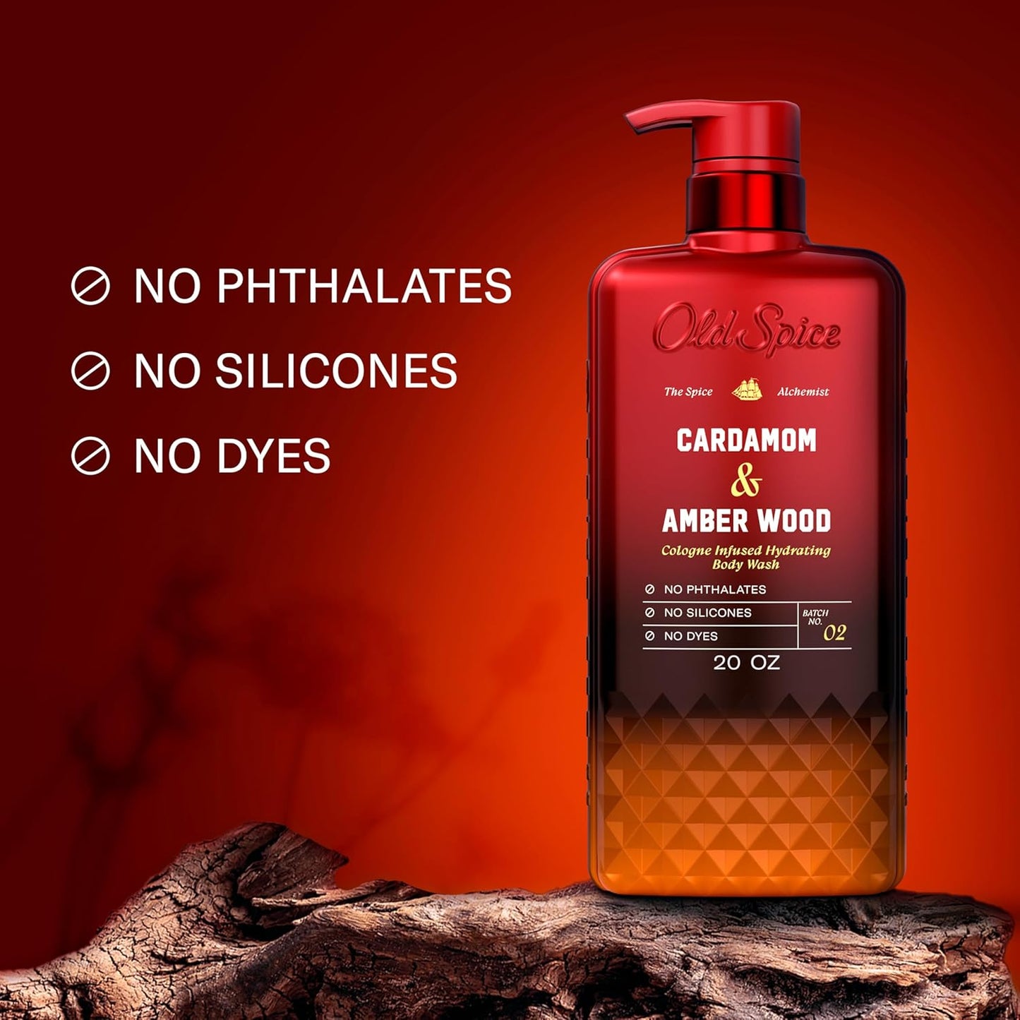 Old Spice Body Wash Cardamom Amber Wood Spice Alchemist 20 oz