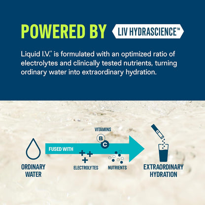 Liquid I.V. Hydration Multiplier Lemon Lime Electrolyte Mix 16 Servings