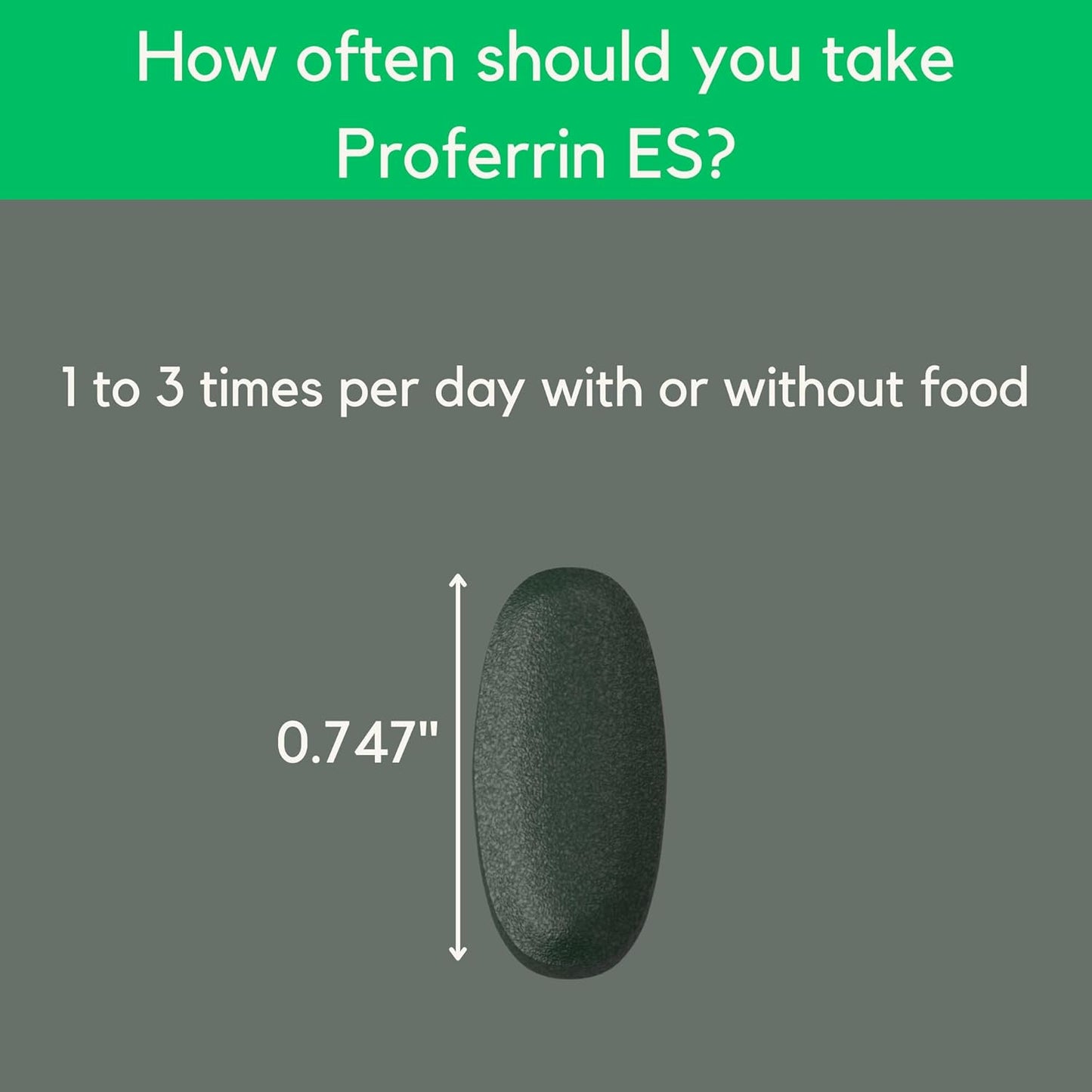 Proferrin ES Heme Iron Polypeptide Supplement 10.5 mg Tablets 90 Count
