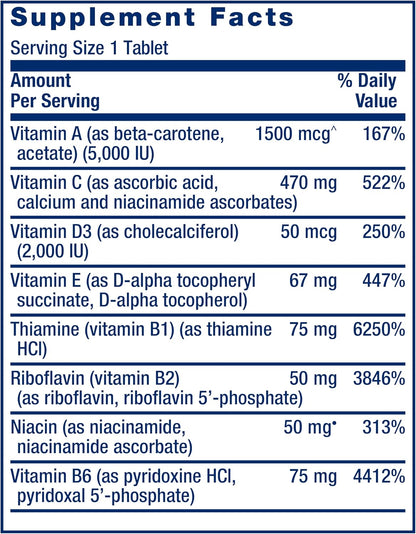 Life Extension One-Per-Day Multivitamin 25+ Nutrients 60 Tablets