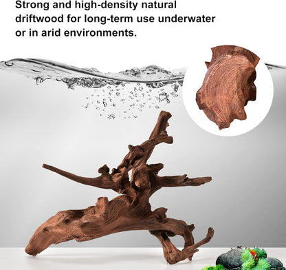 Majoywoo Natural Small Driftwood Aquarium and Reptile Decor 10 Piece