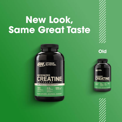 Optimum Nutrition Micronized Creatine Monohydrate Capsules 200 Count 100 Servings