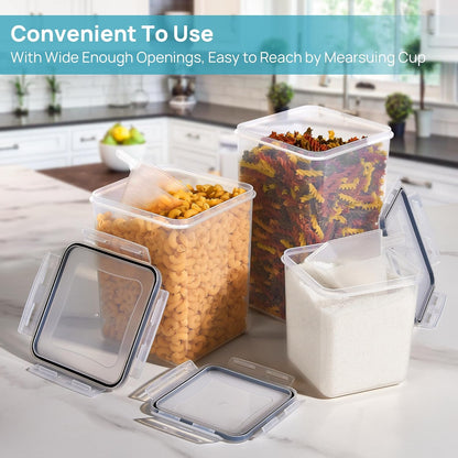 Vtopmart Airtight Food Storage Containers with Lids BPA-Free Canisters 10 Piece Set Black