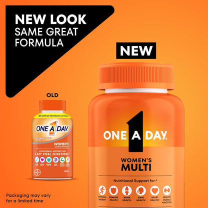 One A Day Women’s Multivitamin Tablets with Biotin, Calcium, Folic Acid, Iron and Zinc 200 Count