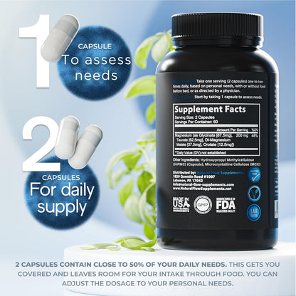 Natural Flow Magnesium Complex Capsules  120 Count