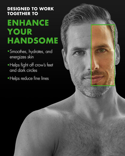 Tiege Hanley Men’s Skin Care Set Level 3 Face Wash Scrub Moisturizers Eye Cream Serum 6 Piece Kit