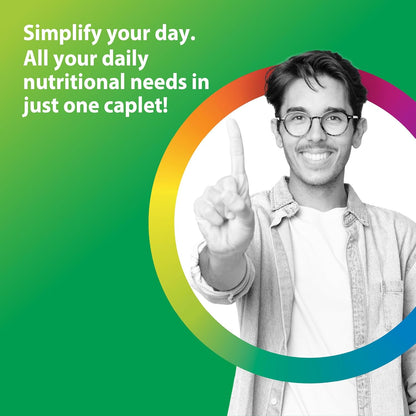 Rainbow Light Men’s Multivitamin One+ Caplets with Vitamins C, D and Zinc 150 Count