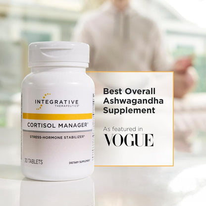 Integrative Therapeutics Cortisol Manager Ashwagandha L-Theanine 30 Tablets