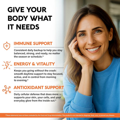 Liposomal Vitamin C 1700 mg Capsules – High Absorption, Non-GMO, Soy-Free, 180 Count