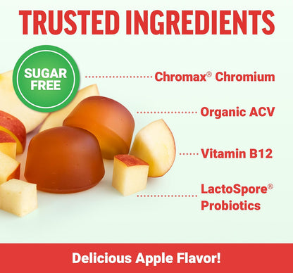 Force Factor ProbioSlim Keto ACV Gummies Apple Cider Vinegar Probiotics 120 Count