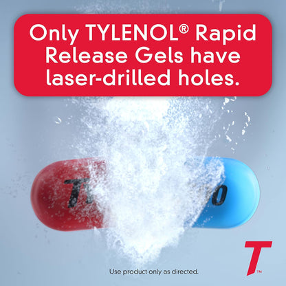 Tylenol Extra Strength Acetaminophen 500 mg Rapid Release Gelcaps – Pain Reliever & Fever Reducer, 225 Count