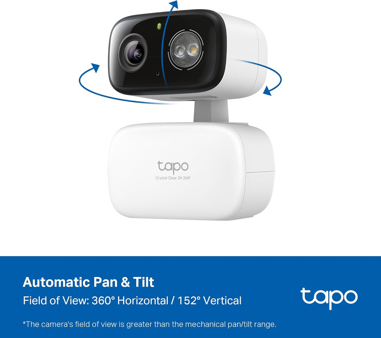 TP-Link Tapo 2K Pan Tilt Wired Security Camera Indoor Outdoor 2 Pack C216