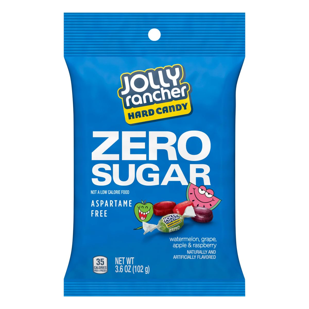JOLLY RANCHER Zero Sugar Hard Candy 3.6 oz 4 Pack