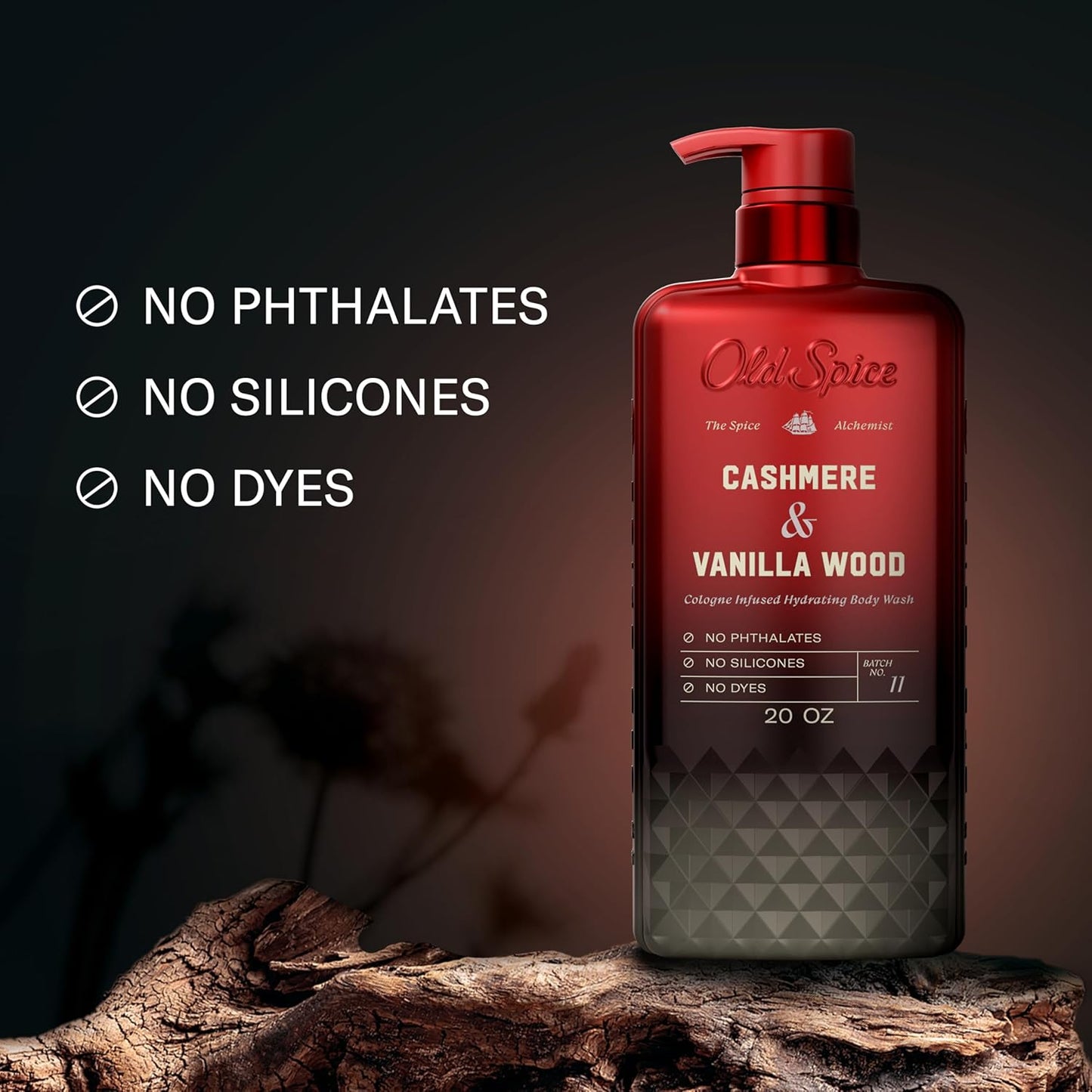 Old Spice Body Wash The Spice Alchemist Cashmere Vanilla Wood 20 oz